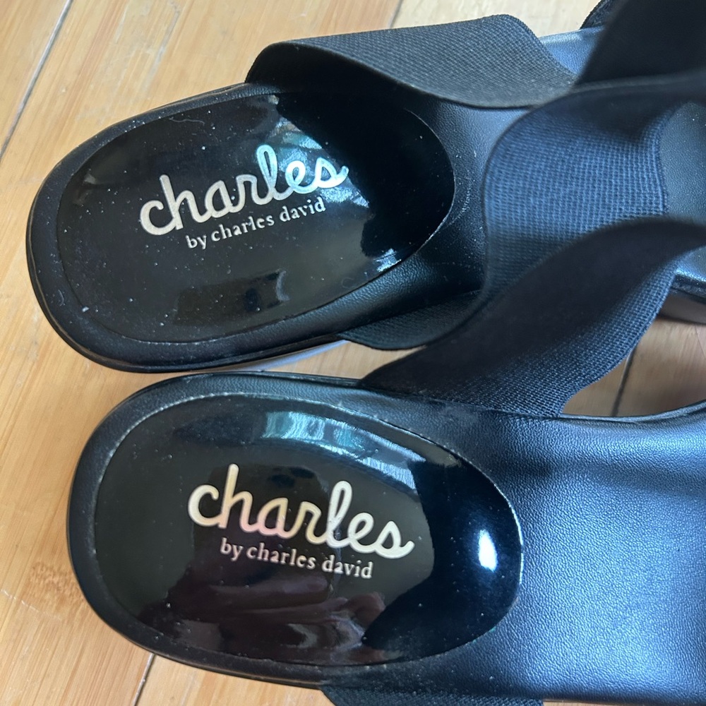 Charles By Charles David Elegant Black Heels size 8. New without box